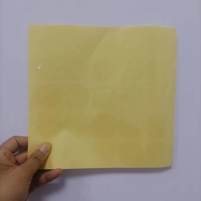 सील बॉक्स या सील बैग के लिए अनुकूलित पारदर्शी चिपकने वाला लेबल